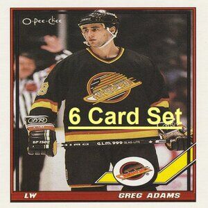 Greg Adams Hockey Card Collection